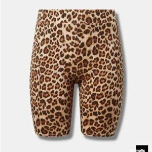 NWT Torrid Signature Waist Pocket Bike Short Leopard plus size 4x -